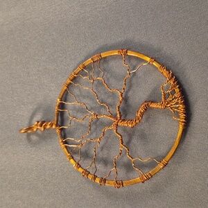 Copper Wire Wrapped Tree Of Life Pendant